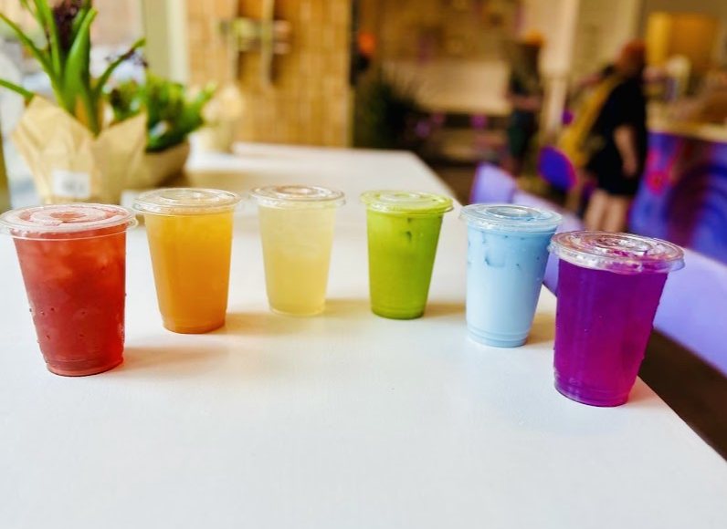 Colorful Fuji drinks